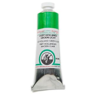 Old Holland Green Light B286 Classic Oil Color (Green light B286If Old Holland classic colors seem too strong in color mixing, try mixing the colors with a white oil paint first. )