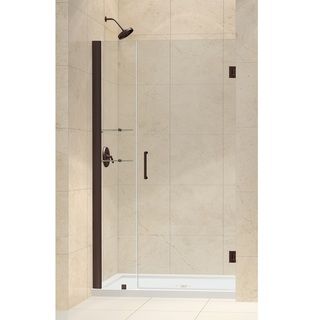 Dreamline Unidoor 44 45 inch Frameless Hinged Shower Door (Tempered glass, aluminum, brassIntended use IndoorTempered glass ANSI certifiedAssembly requiredProduct Warranty Limited 5 (five) year manufacturer warranty Warranty for any hardware in Oil Rubb
