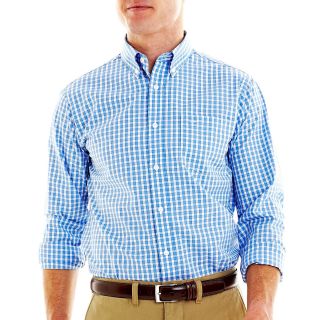 Dockers No Wrinkle Button Front Shirt, Blue, Mens