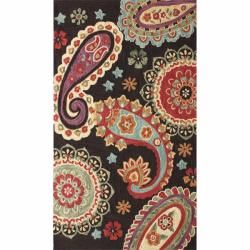 Nuloom Handmade Paisley Brown Rug (76 X 96) (MultiPattern FloralTip We recommend the use of a non skid pad to keep the rug in place on smooth surfaces.All rug sizes are approximate. Due to the difference of monitor colors, some rug colors may vary sligh