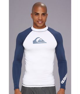 Quiksilver All Time L/S Surf Shirt AQYWR00035 Mens Swimwear (Blue)