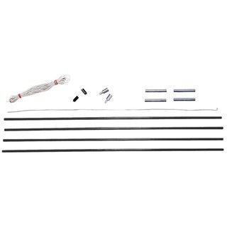 Stansport Fiberglass Pole Replacement Kits  9 Mm (BlackDimensions 24 in. x 3 in. x 1 in.Weight 2 )
