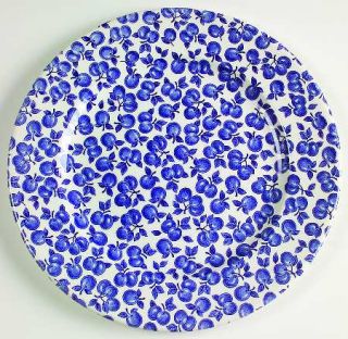 English Ironstone Eit20 Blue Dinner Plate, Fine China Dinnerware   Blue,All Over