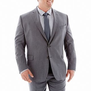 Stafford Super 100 Wool Suit Jacket Portly, Grey, Mens