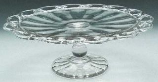 Imperial Glass Ohio Crocheted Crystal Cake Stand High 12 Diameter   Openwork Ed