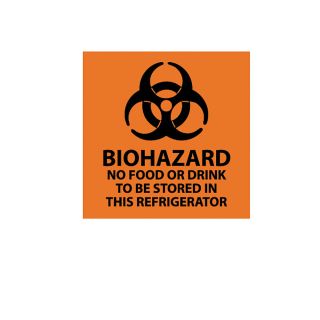 Nmc Biohazard Warning Sign   4X4   Biohazard No Food Or Drink