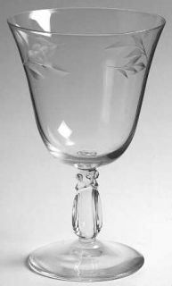 Bryce Celeste Water Goblet   Stem #12a, Cut