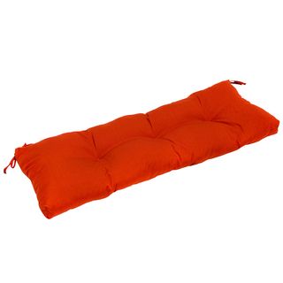 Outdoor Red 44 inch Swing/ Bench Cushion (Red Materials 100 percent polyesterFill Poly fill material uses 100 percent recycled post consumer plastic bottlesClosure Sewn seamsWeather resistantUV protectionCare instructions Spot clean, store in cool, dr