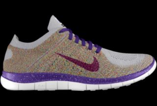 Nike Free 4.0 Flyknit iD Custom (Wide) Mens Running Shoes   Purple