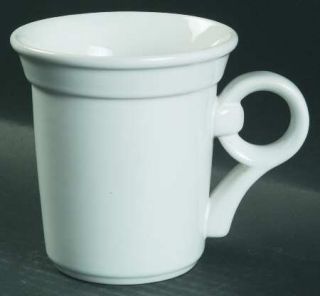 Nancy Calhoun Coronado White Mug, Fine China Dinnerware   All White, Raised Edge