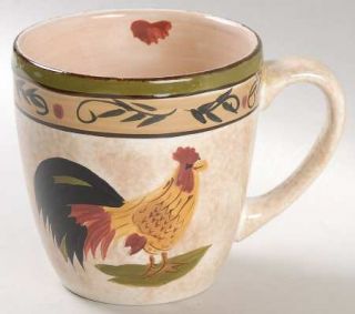 Canterbury Potteries Montauk Rooster Mug, Fine China Dinnerware   Rooster Motif,