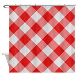  red checkered pattern Shower Curtain  Use code FREECART at Checkout