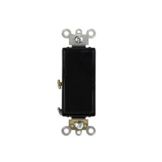 Leviton 56212E Light Switch, Decora Plus Rocker Switch, Commercial Grade, 20A, SinglePole Black