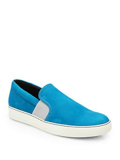 Lanvin Slip On Sneakers   Turquoise