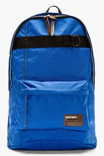 Diesel Cobalt Blue Canvas Clubber Backpack