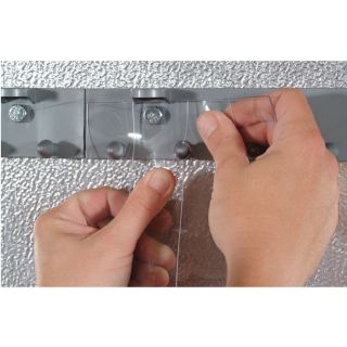 Aleco Energy Saving PVC Strip Doors with MaxBullet Hardware   6Ft. x 8Ft.,