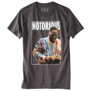 Notorious B.I.G Mens Graphic Tee   Charcoal L