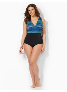 Catherines Plus Size Island Dream Swimsuit   Womens Size 18W, Aqua