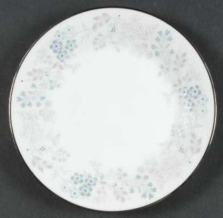 Noritake Concert Bread & Butter Plate, Fine China Dinnerware   Light Blue Flower