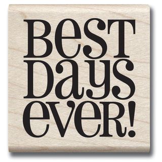 7gypsies Mounted Rubber Stamp 2x2 best Days Ever