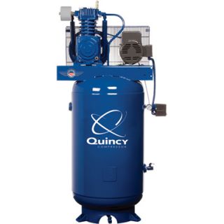 Quincy Compressor Reciprocating Air Compressor   5 HP, 230 Volt Single Phase,