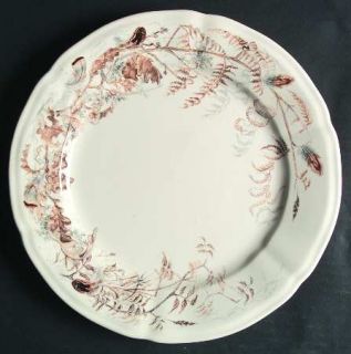 Gien Sologne Dinner Plate, Fine China Dinnerware   Animals,Grasses/Weeds,Scallop