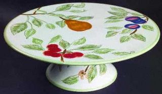 Charter Club Summer Grove Footed Cake Plate, Fine China Dinnerware   Fruit & Flo