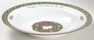 International Christmas Story Rim Soup Bowl, Fine China Dinnerware   Porcelain,S