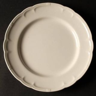 Nikko La Creme Luncheon Plate, Fine China Dinnerware   French Country, Solid Cre