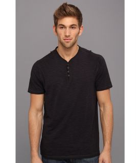 John Varvatos Star U.S.A. Garment Dyed Henley K740Q1B Mens T Shirt (Gray)