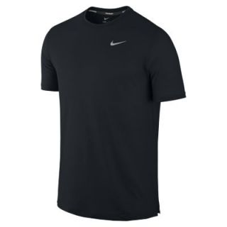 Nike Dri FIT Touch Tailwind Short Sleeve Crew Mens Running Shirt   Black