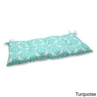 Pillow Perfect Luminary Outdoor Wrought Iron Loveseat Cushion (100 percent Spun PolyesterFill material 100 percent Polyester FiberSuitable for indoor/outdoor useCollection LuminaryColor Options Jewel, or Licorice, or Peachtini, or TurquoiseClosure Sew