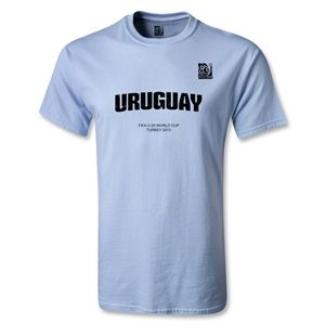 Euro 2012   FIFA U 20 World Cup 2013 Uruguay T Shirt (Sky Blue)