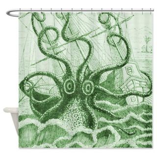  Green Kraken Shower Curtain  Use code FREECART at Checkout