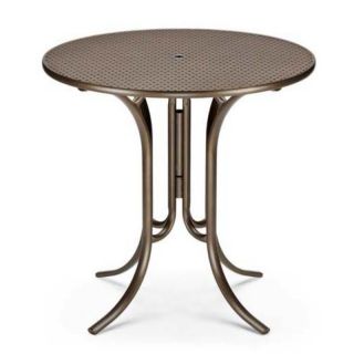 Telescope Casual 42 in. Round Perforated Top Patio Bar Height Dining Table