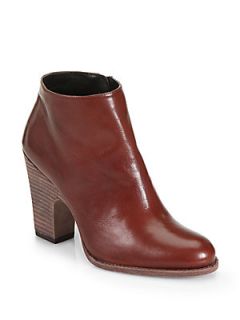 Stuart Weitzman Demigran Leather Ankle Boots   Brown