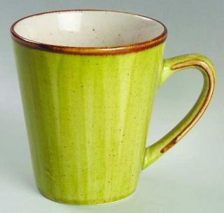Thomson  Mug, Fine China Dinnerware   Green/Brown Swirl Background