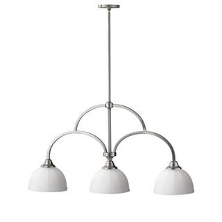 Perry 3 light Brushed Steel Chandelier