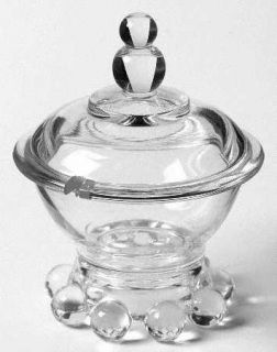 Imperial Glass Ohio Candlewick Clear (Stem #3400) Mustard with Lid   Clear, Stem