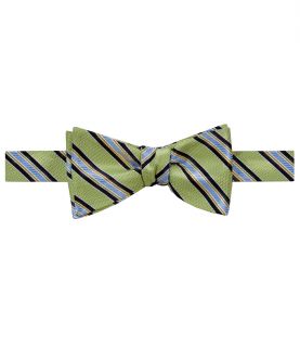 Executive Track Stripe on Textured Ground Bow Tie JoS. A. Bank