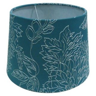 Threshold Toile Stich Lamp Shade Small   Teal