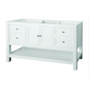 Foremost FMGAWA6022D1 Gazette 60 in. Vanity Cabinet Only in White with Center Bo
