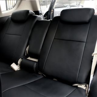 Fh Group Custom Fit Black Leatherette 2006 2010 Toyota Rav4 Seat Covers (rear Set)