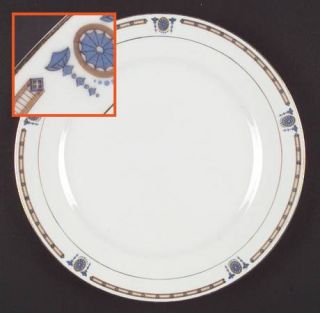 Noritake Beverly  Dinner Plate, Fine China Dinnerware   Blue Medallions,Blue And