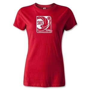FIFA Confederations Cup 2013 Womens Emblem T Shirt (Red)