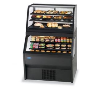 Federal Industries 36 in Refrigerated Display Merchandiser w/ Service Top, Black