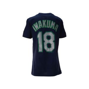 Seattle Mariners Hisashi Iwakuma Majestic MLB Youth Official Player T Shirt