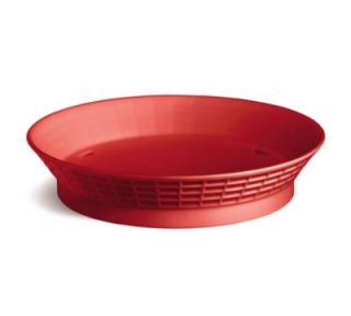 Tablecraft 10.5 in Round Platter Basket w/ Base, Poly, Red