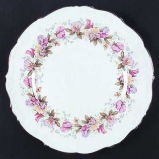 Coalport Marilyn Dinner Plate, Fine China Dinnerware   Pink/Yellow/Purple Flower