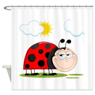  Ladybug Shower Curtain  Use code FREECART at Checkout